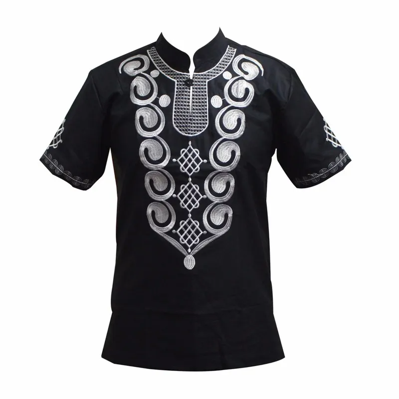 Dashikiage Men's Embroidery Colors Traditional Mali African Vintage Top 220523