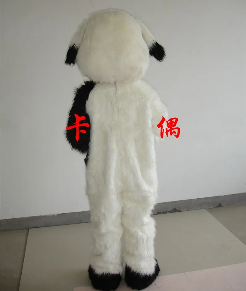 Costume de poupée de mascotte Costume de mascotte de chien pékinois Costume de chien de mascotte de fourrure longue pour Halloween Noël Fancy Party Outfits Décoration extérieure