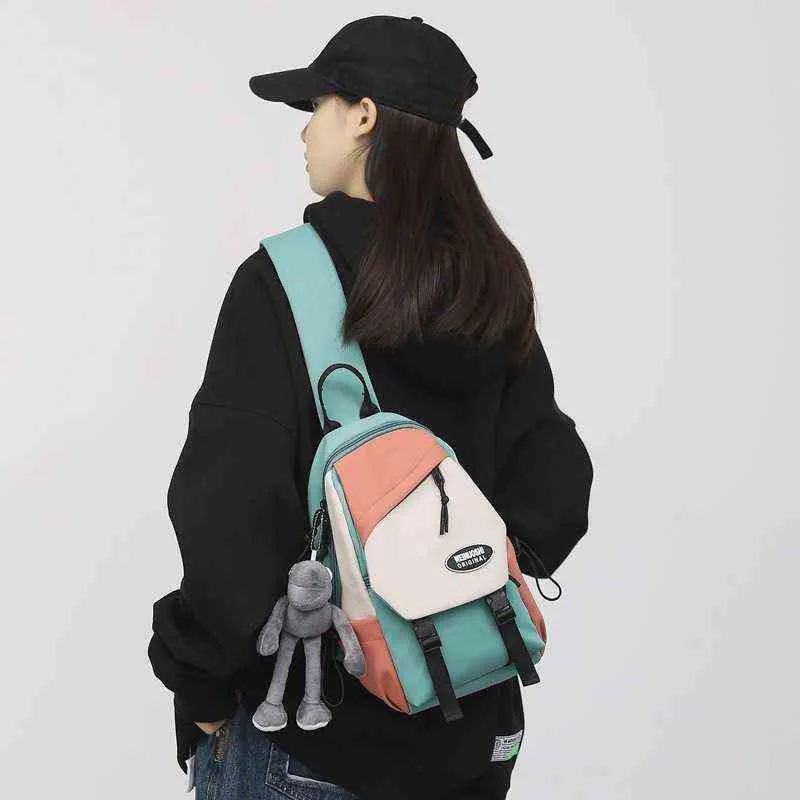 NEU Small Satchel Herren Freizeit einzelner Schulter -Rucksack Mode Chest Chest Bag Messenger Bag Damen Trekking -Taschen