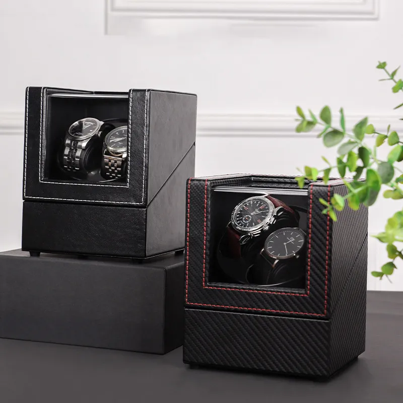 Série Connection Connection Relógio automático Winder Box Accessories Display Display Double Watches Double Storing Charge USB 220719