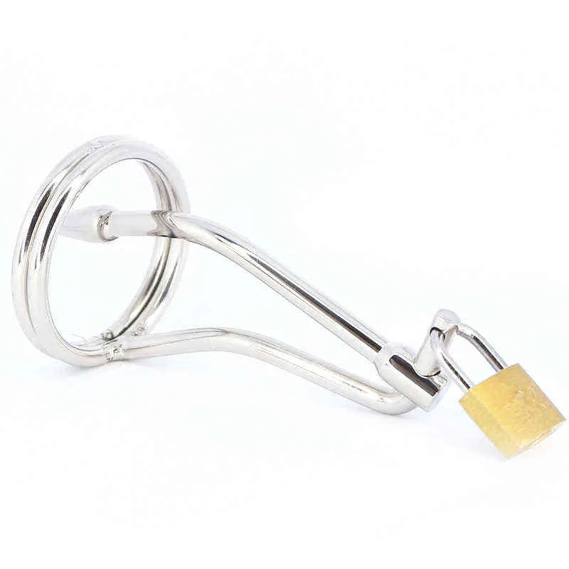 NXY Chastity Device New Bird Cage Stainless Steel Lock Metal Adult Toy Articles Men's Line Hollow 0416