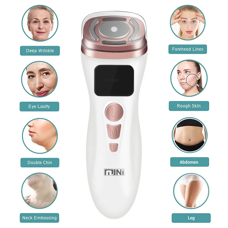 Mini macchina ad ultrasuoni HIFU RF Fadiofrecuencia EMS Microcorrente Lift Firm serraggio prodotto la cura della pelle antirughe 220812