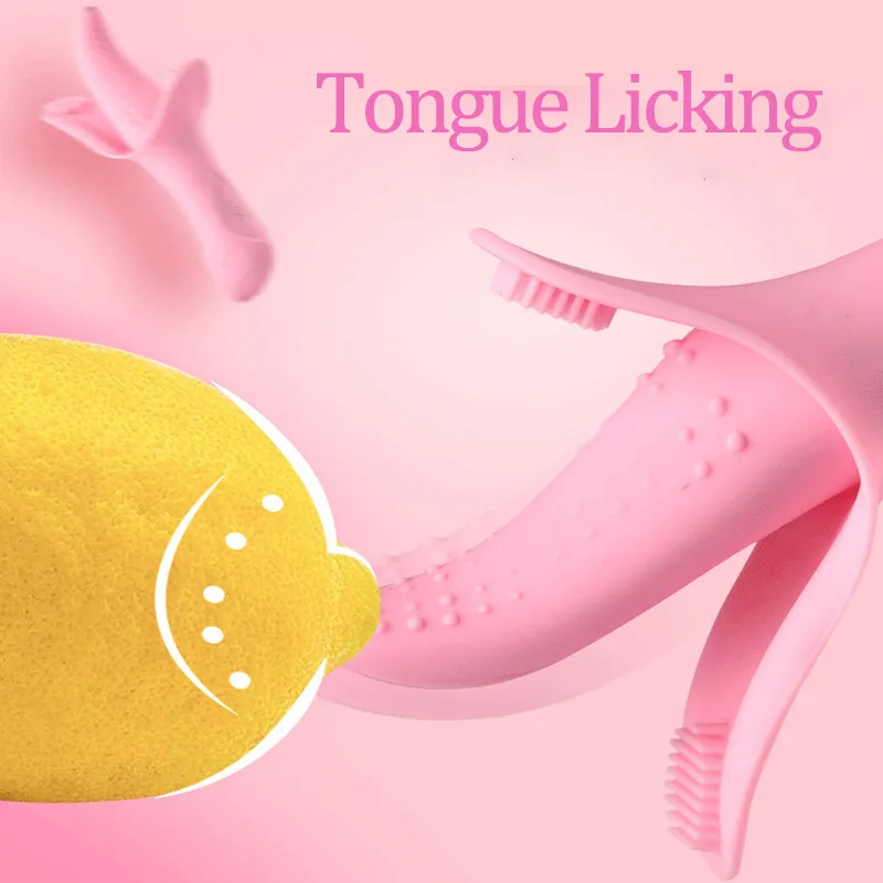 Vibromasseur de langue léchage clitoridien stimulateur de Clitoris masseur de mamelon de sein Vaginal masturbateur de point G jouets sexy pour les femmes