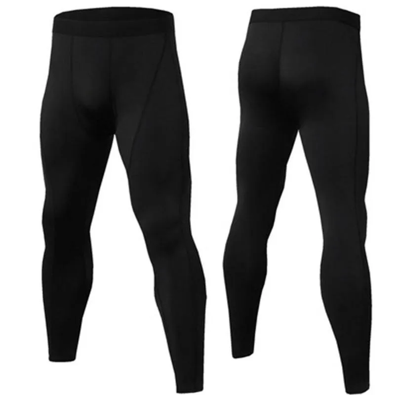 Heren Compressie Strakke Legging Hoge Taille Liftbroek Fitness Sport Skinny Broek Panty Workout Training Yogabroeken 220727225k