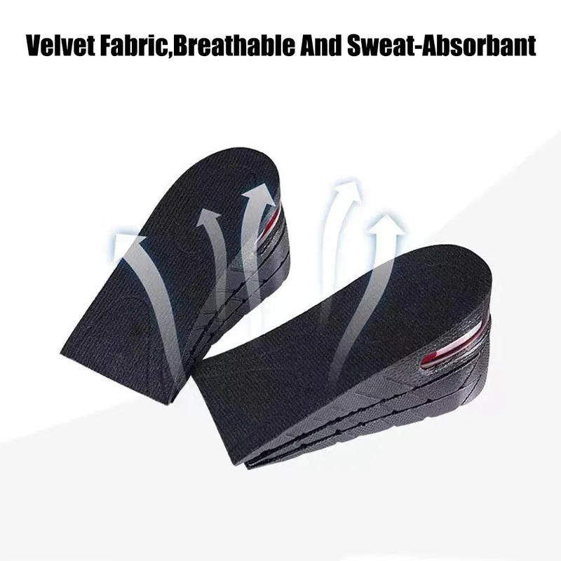 Height Increase Insoles for Men Women Elevator Shoes Cushion Unisex Sneakers Heel Lifting Insert Heighten Half Insoles 375cm 220713