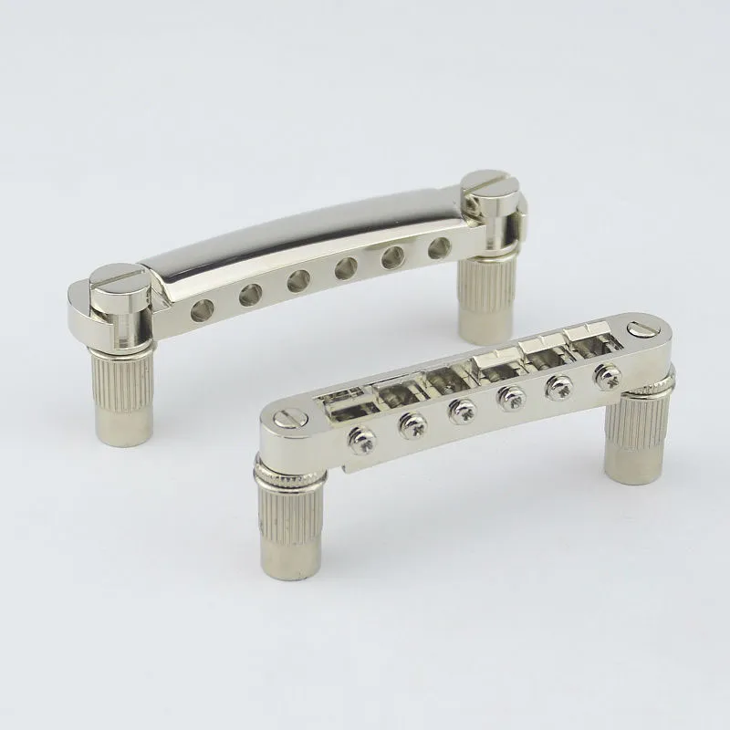 Ponte e arremate de guitarra elétrica Nickel Tune-O-Matic