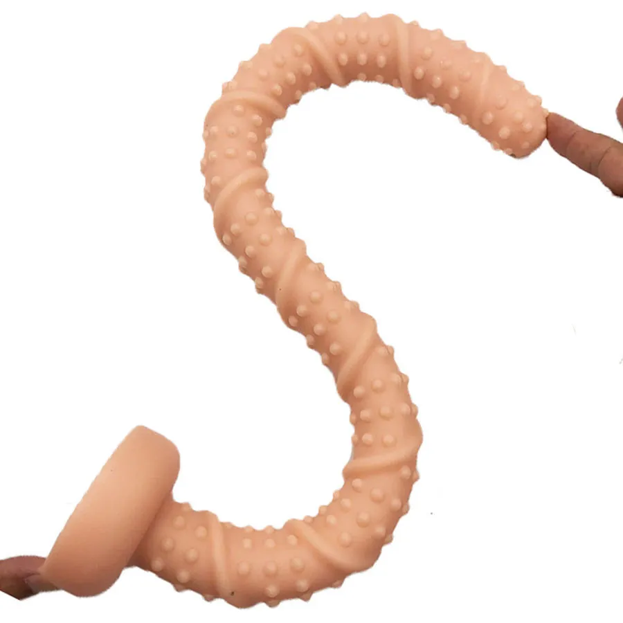 Realistyczne dildo miękkie super długie wtyczka analna z ssącą filiżanką seksowne zabawki dla mężczyzn masturbacja
