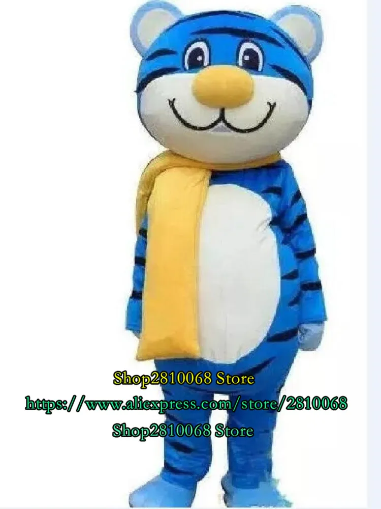 Costume della bambola della mascotte Nuovo costume adulto della mascotte della tigre blu Costume del fumetto del anime Festa di Halloween Regalo di compleanno di Natale 1249