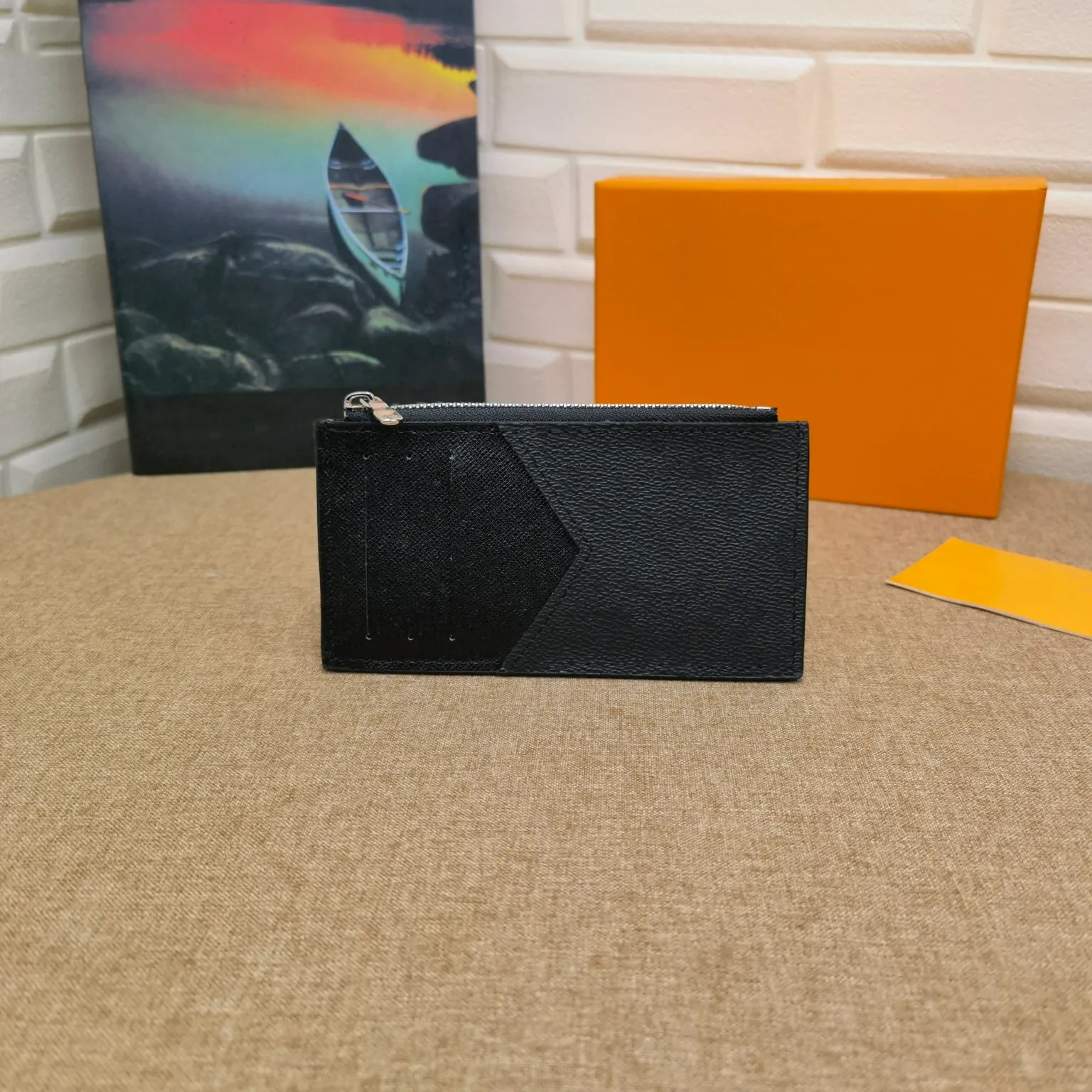Yüksek kaliteli kadın çanta kutu üst yıldız ışığı tasarımcısı moda all-maç bayanlar tek fermuarlı klasik cüzdan deri cüzdanlar wom284z
