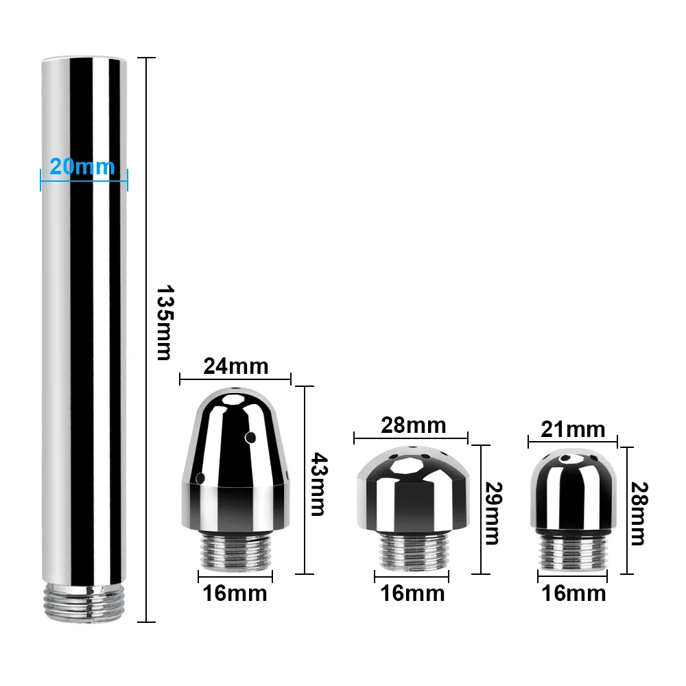 Olo anale douche wast reiniging kont met 3 douchekoppen klysma bidet ducha reinigt sexy gereedschap voor koppels vaginale reiniger