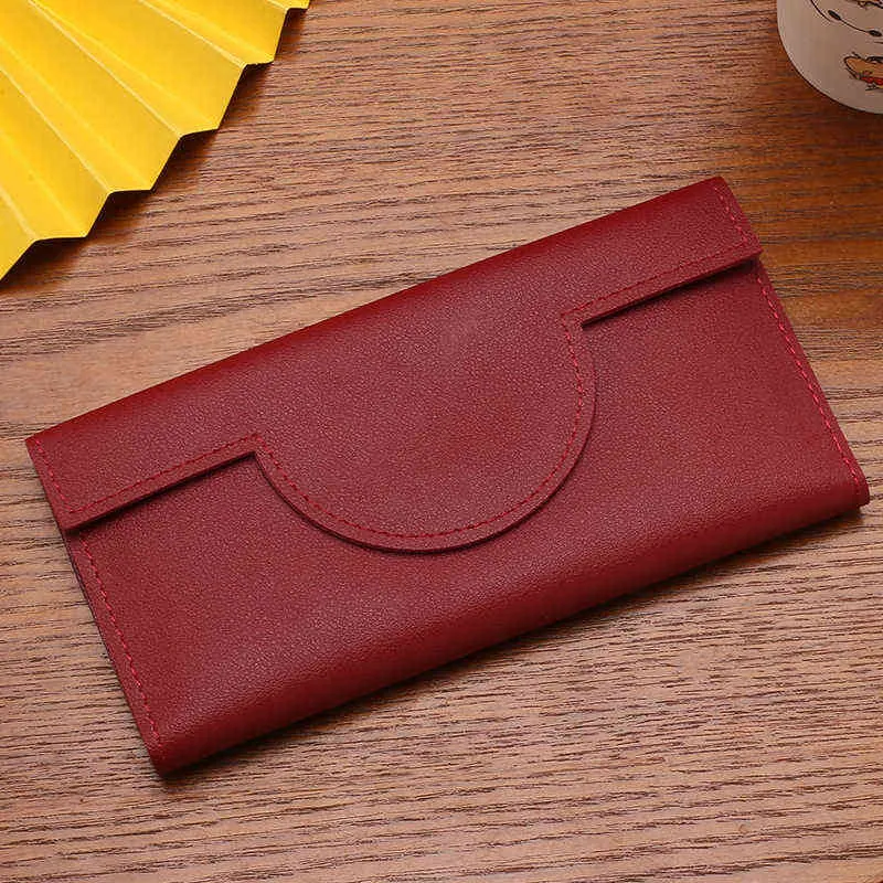 Portefeuille femmes longue grande capacité portefeuille polyvalent Simple à main portefeuille Net rouge minorité carte sac haut de gamme mode 220625