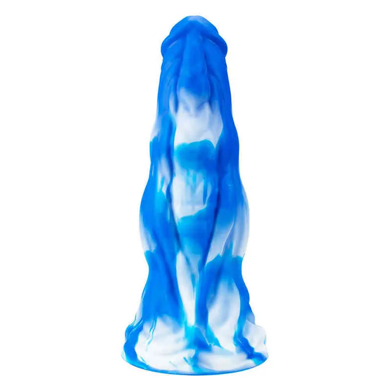 NXY Dildos Old Man Mieszany kolor Miękki duży penis symulowany SM dla mężczyzn i kobiet wtyczka analna podwójna warstwa płynna silikonowa produkty dla dorosłych 220601