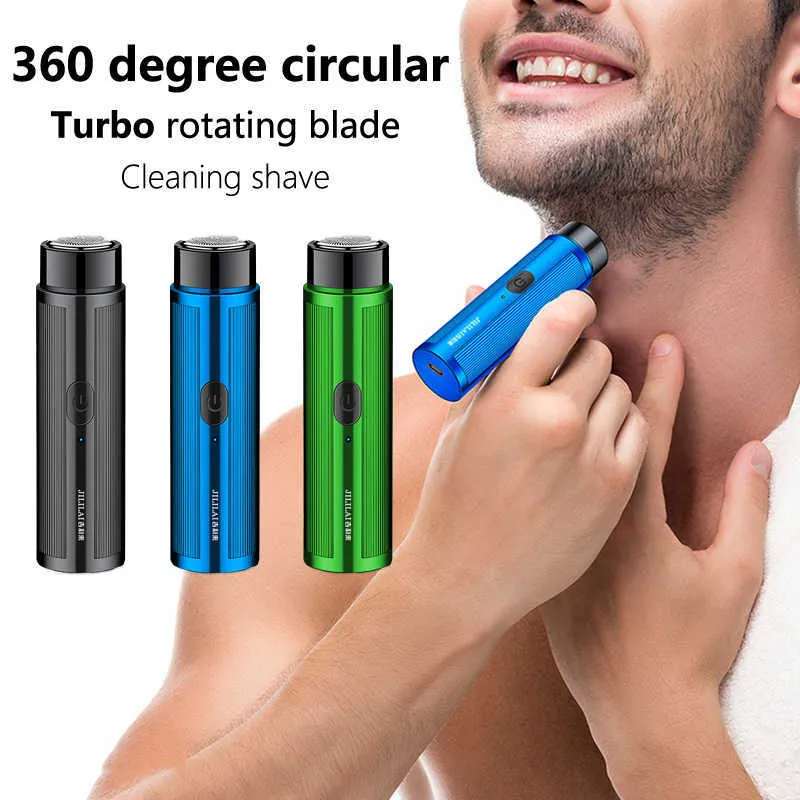 Mini USB Electric Shaver Razor Portable Rotary Cutter Head Beard Stubbble Trimmer Travel Must-Have