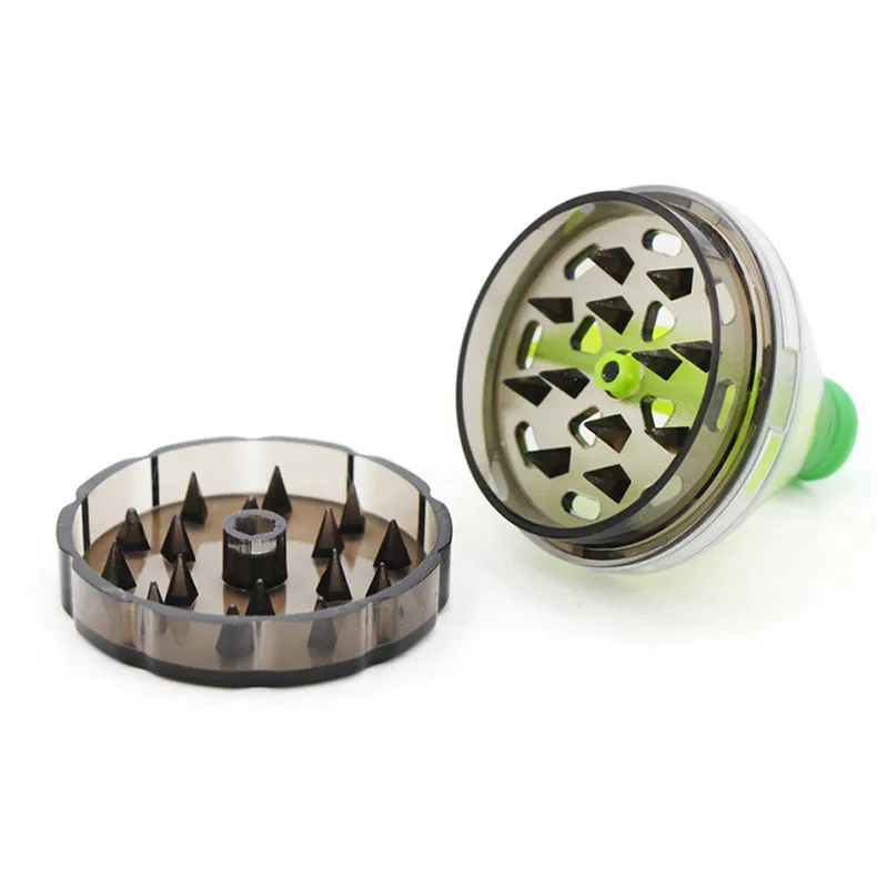 50mm Wind Leaf Plastic Funnel Tobacco Manual Tobacco Grinder From