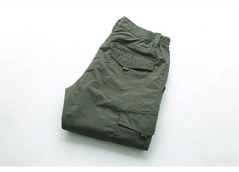 Армейские тактические грузовые брюки Мужчины водонепроницаемые быстрох сухой дышащий легкие длинные мужские повседневные тонкие тонкие брюки 220705