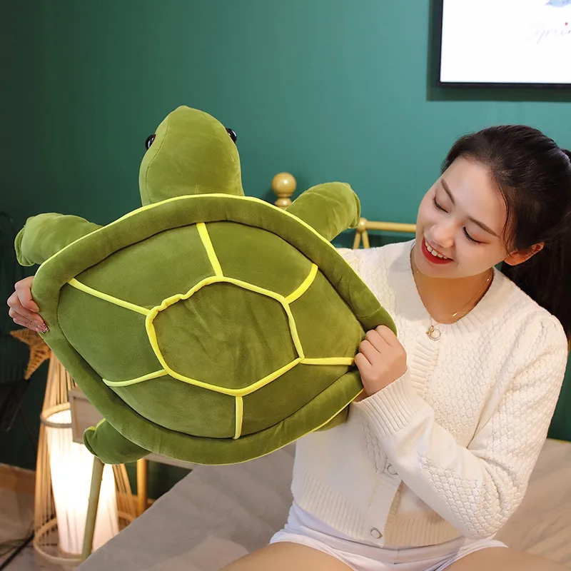 35/45 / 55cm adorável tartaruga brinquedo de pelúcia kawaii bonecas de animais recheados Tartaruga de mar macio travesseiro de aniversário de travesseiro para crianças menina 220409
