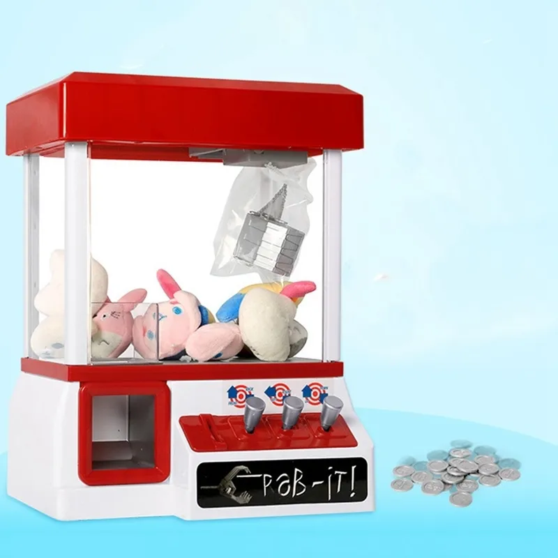 Детский мини-аркадный игровой автомат, музыкальный автомат для захвата конфет, управляемый монетами коготь, игрушка в подарок для детей 220809