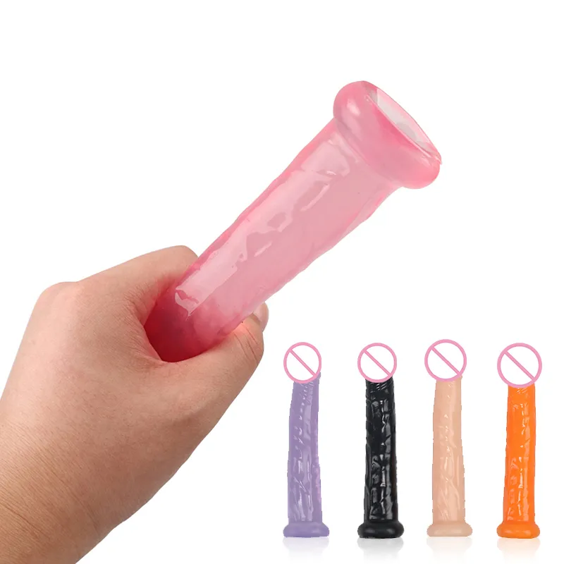 Geléia macia vibrador realista pênis anal ventosa masculino pau feminino masturbação brinquedos eróticos para adulto sexy mulher
