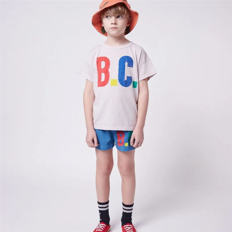 Enkelibb BC Kids Summer Short Sleeve T-shirt Super Fashion Limited Edition Design Boy Girl Toddler Brands Tops Botton Made Tshirt 220426