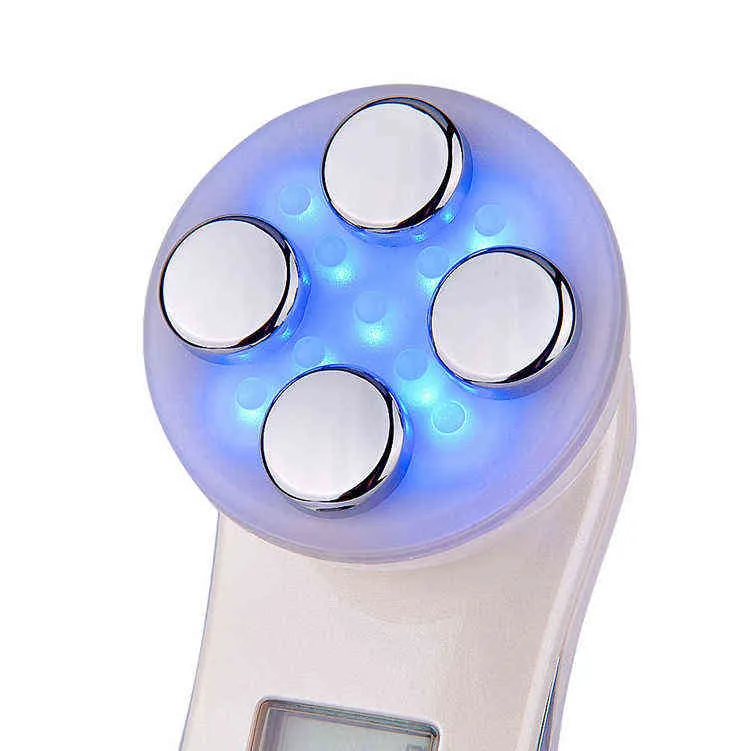 Face Care Devices Electroporation Rf Ems Mesoterapy Led Light Facial Massager Tighten Skin Care Radio Frequency Rf Face Lifting Machine Beauty 0727