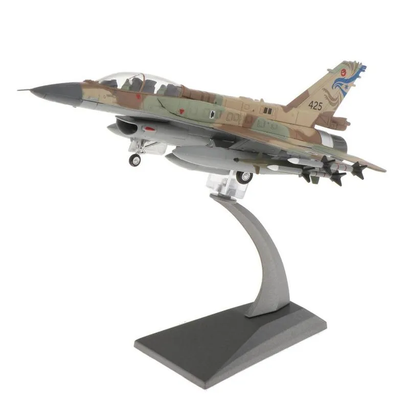 Uçak Uçak Modeli F-16i Fighting Falcon İsrail Ordusu Uçaklar Diecast Metal Düzlemleri W Playset Uçak Modeli Col 220707