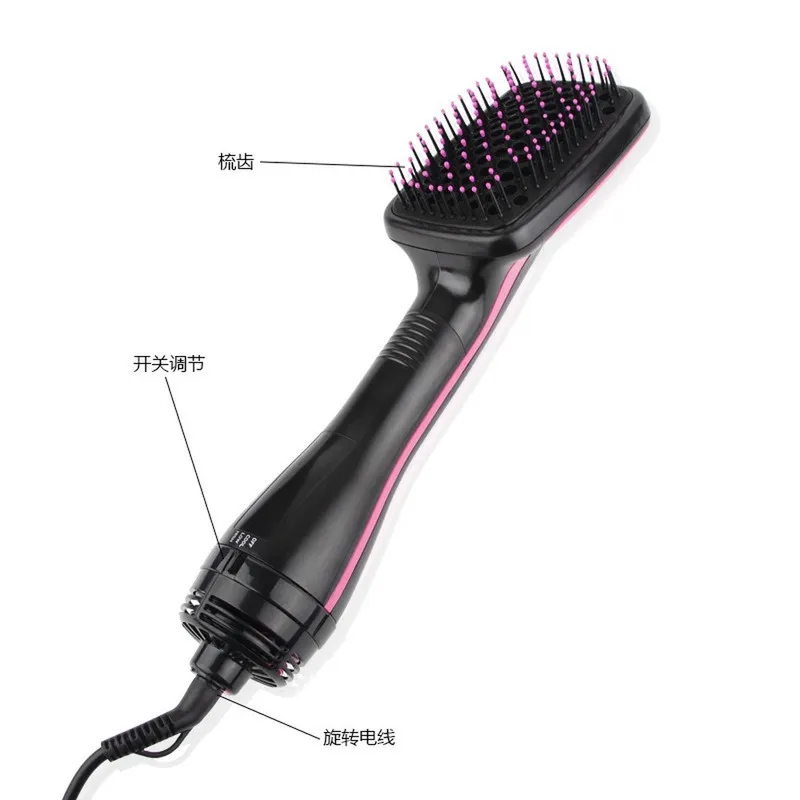 3 IN 1 One Step Hair Dryer Volumizer Electric Blow Dryer Air Brush Hair Straightener Curler Comb Hair Dryer And Styler 2206247581286