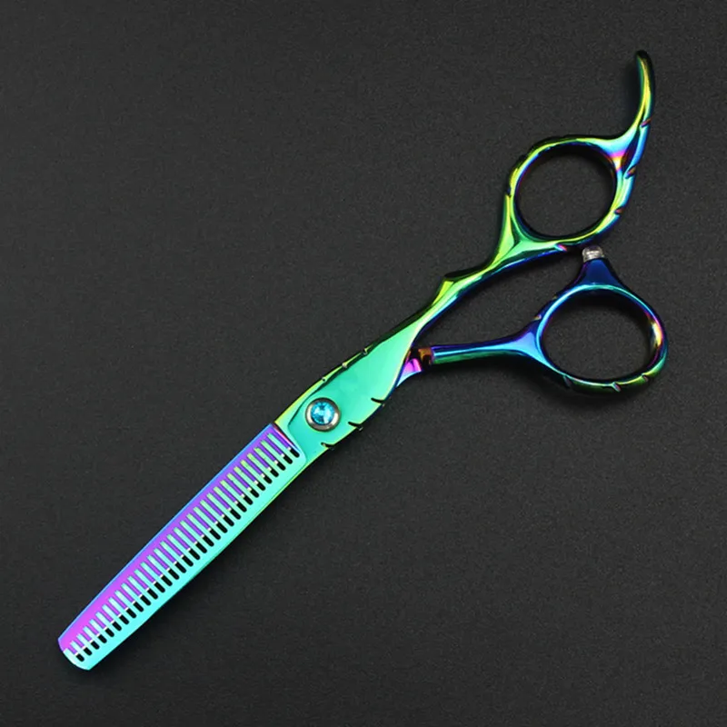 Profesjonalne Japonia 440C 6 '' Zielone Nożyczki Do Włosów Cięcia Fryzjer Makas Fryzura Ścieżki Cięcie Scissor Fryzjerstwo 220317