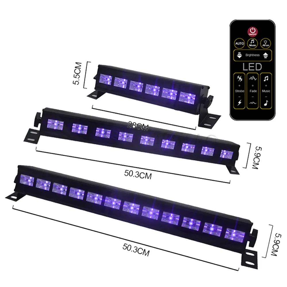 Disco Dj UV Purple Lamps LED Christmas Light Halloween Dyeing Stage Lighting UV Lamp Store Can Identify Genuine and Fake Cash