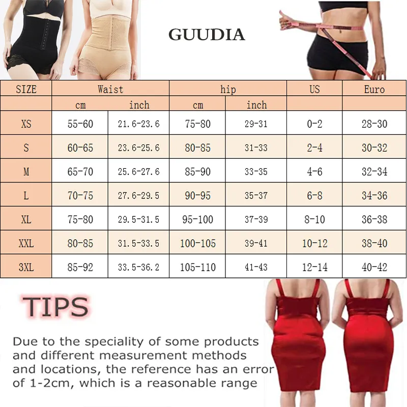 GUUDIA Tummy Control Pantie Body High Shaper Pants Seamless Shapewear Postpartum Panties Waist Trainer 220615