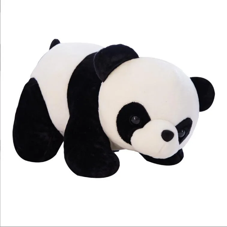 Tamanho 35cm/25cm Ceia macia e pelúcia brinquedo grande panda brinquedos longos estilos longos travesseiros de dormir recheado menino menina presente de aniversário