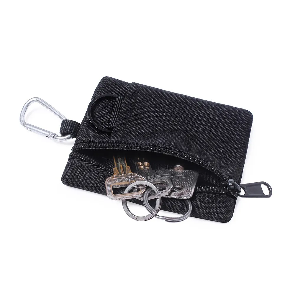 Tactische portemonnee EDC Molle Pouch Portable Key Card Case Outdoor Sport Coin Purse Hunting Bag Zipper Pack Multifunctionele tas