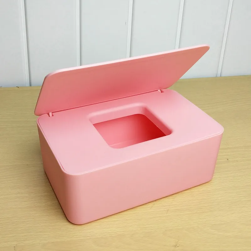 Household plastic dustproof cover tissue box desktop seal home office decoration wet 220523