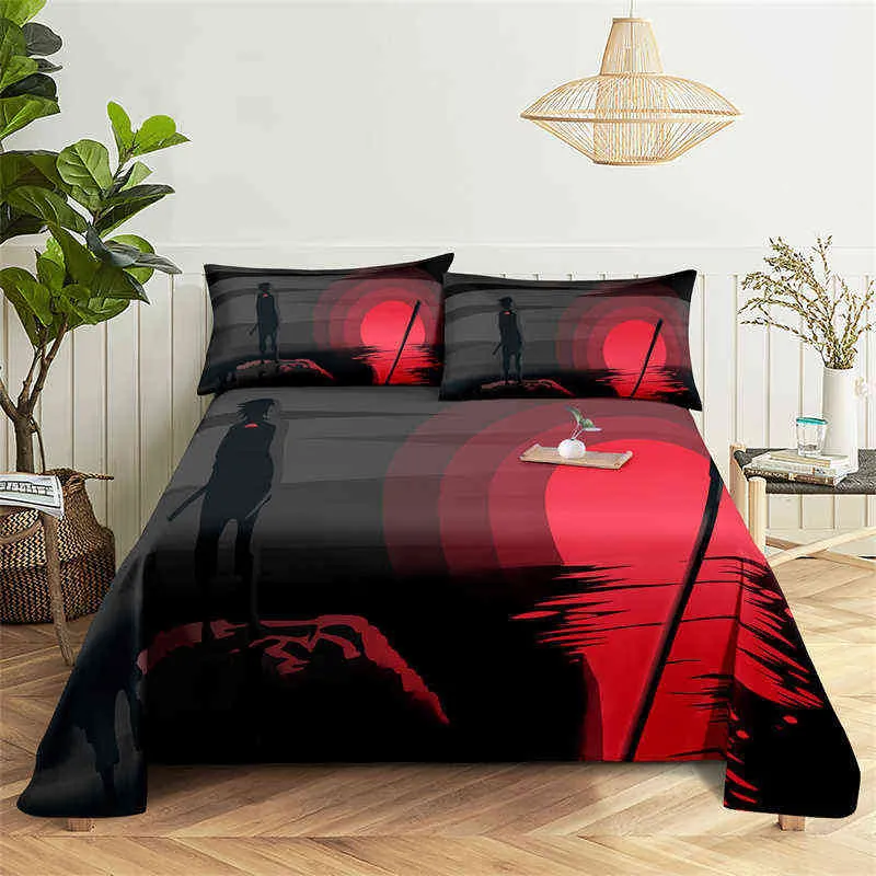 مجموعة غطاء لحاف المناظر الطبيعية مجموعة الطباعة الرقمية Sun Lake Cofforter مع Case for Teens Bedding Set King بالحجم الكامل L220711