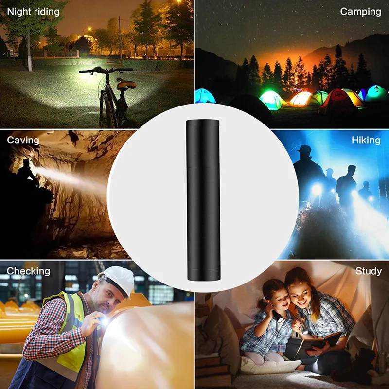 New Flashlight USB Mini LED Rechargable Super Bright Torch Waterproof Zoom For Camping Cycling Portable Night Lighting Yunmai