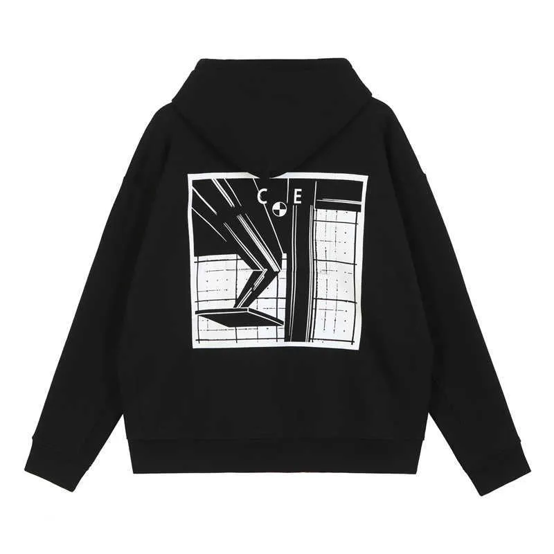 Herren Hoodies Sweatshirts Hohe Qualität Schwarz Cavempt C.E Mode HOODY Männer 1 1 Cavempt Vintage Frauen Hoodie Sweatshirts Cav Empt Pullover Männer Kleidung