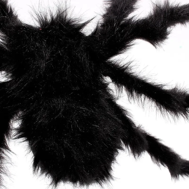 Autres fournitures de fête festives 30cm super grosse araignée en peluche faite de fil et de style multicolore noir pour ou décorations d'halloween 220826
