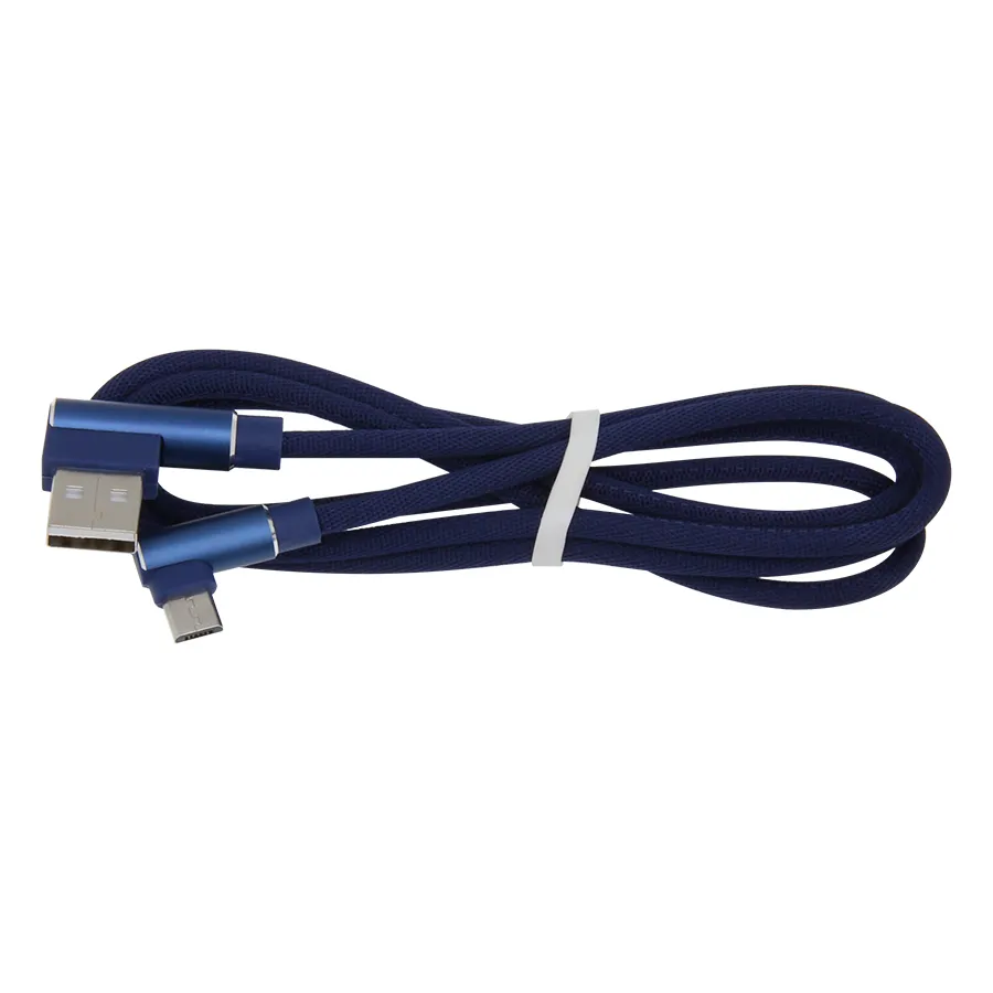 Cabos de carregamento rápido micro USB tipo C 1M 2M 3M para Samsung Huawei Xiaomi cabo de carregador USB-C microusb de 90 graus