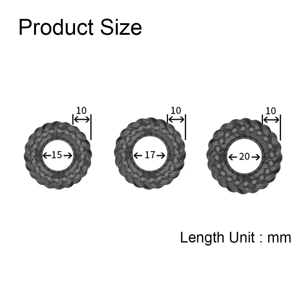 3 Pièces/ensemble Anneau de Pénis Coq Améliorer L'érection Retarder L'éjaculation jouets sexy Pour Hommes Cockring Scrotum Lier Boutique 3 Tailles