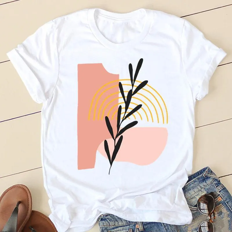 Women Plant Watercolor Wear Short Sleeve T shirts Ladies Fashion Cartoon Clothes Spring Summer Female Tee Graphic Tshirt 220628