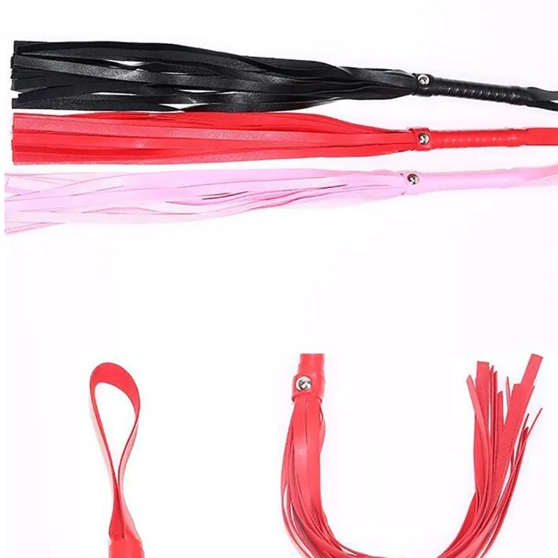 BDSM Slave Faux Leather Pimp Whip Racing Riding Crop Party Flogger Queen Black Horse Riding Bondage Whip Giocattolo sexy adulti 18 220817