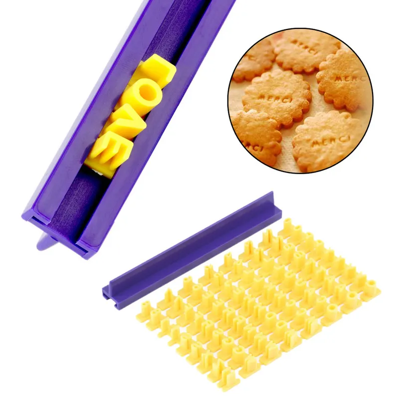 비스킷 인쇄 베팅 쿠키 커터 단어 프레스 스탬프 베이킹 케이크 컬링 제외 곰팡이 쿠키 DIY 도구 220618