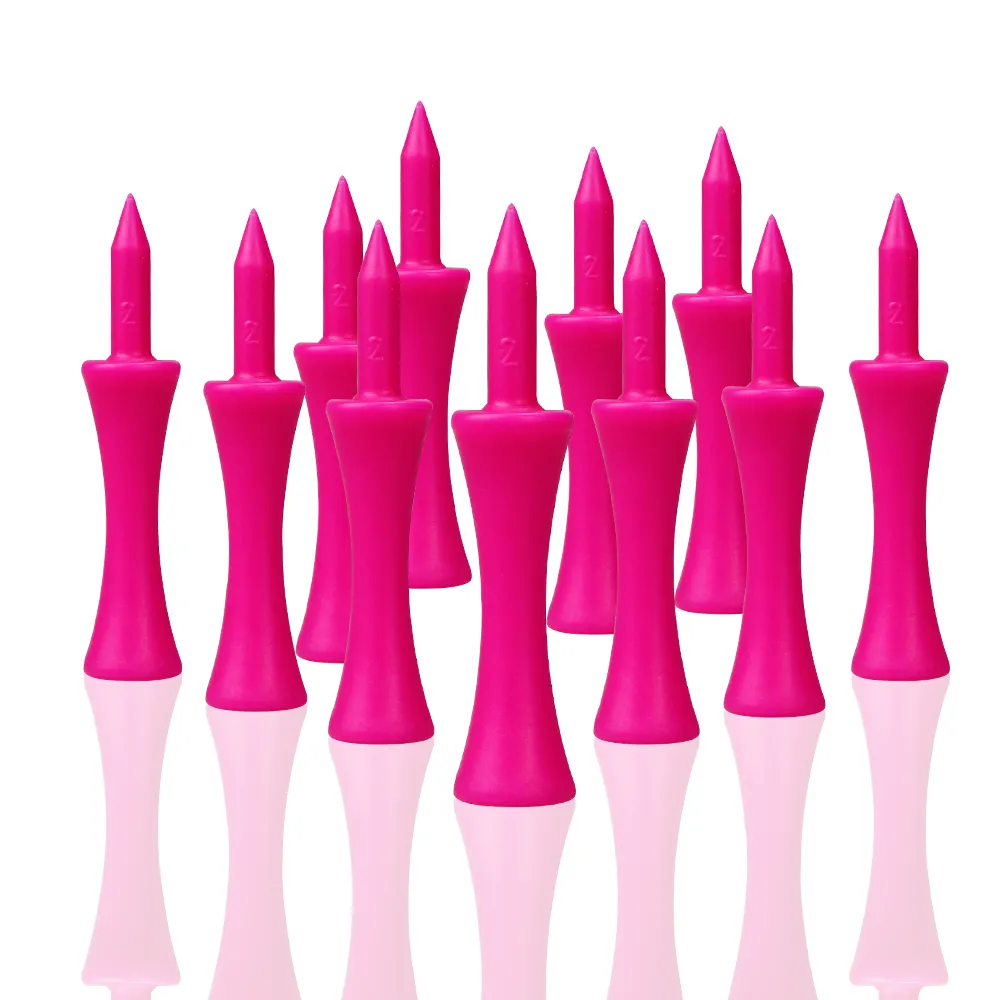 50 stuks stappen plastic roze golftetens bulkbenodigdheden accessoires