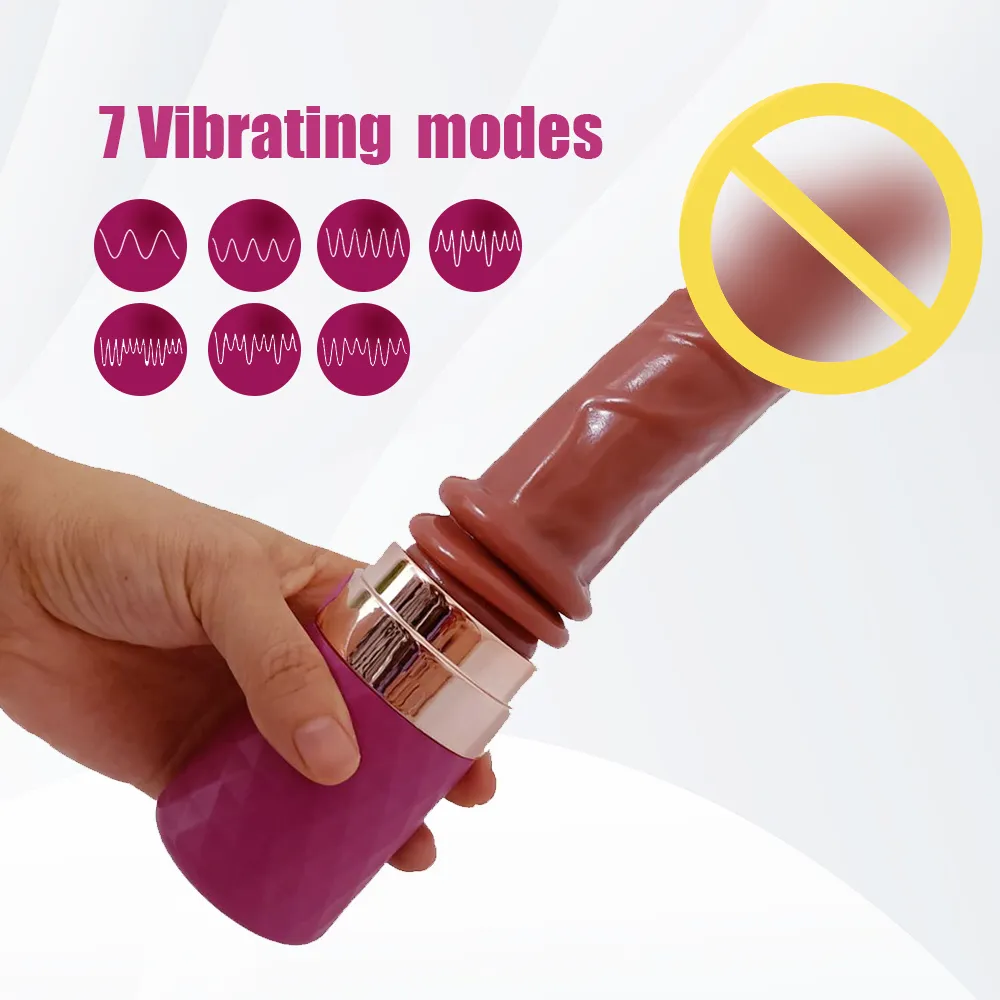 Gode vibrateur réaliste avec anneau, vitesses de haut en bas, 7 vibrations fortes, Machine pour femmes, point G, jouets sexy pour adultes
