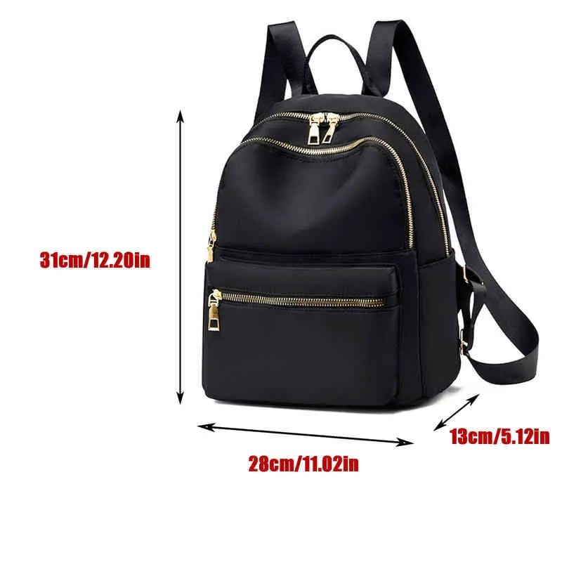 School Bags Casual Oxford Backpack Women Large Capacity Teenager Bag Travel Waterproof Rucksack Lady Knapsack Bolsos Para Mujer 220802