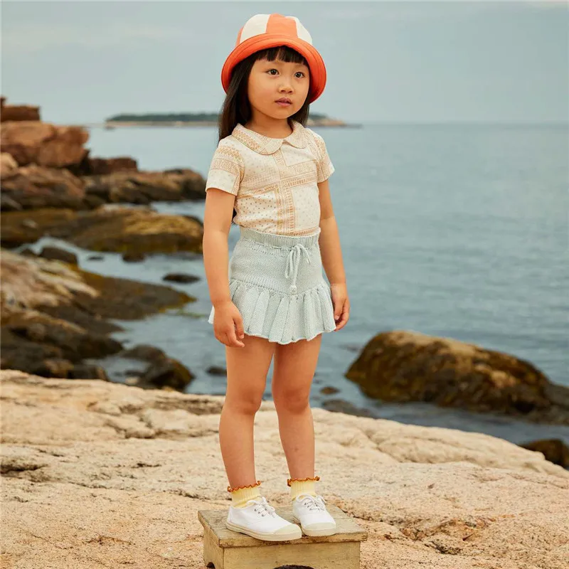 エンケリブ幼児の女の子サマーティシャツミシャチルドレン女の子ホワイトチェックトップス高品質のコットンソフトキッズボーイTシャツティー220607