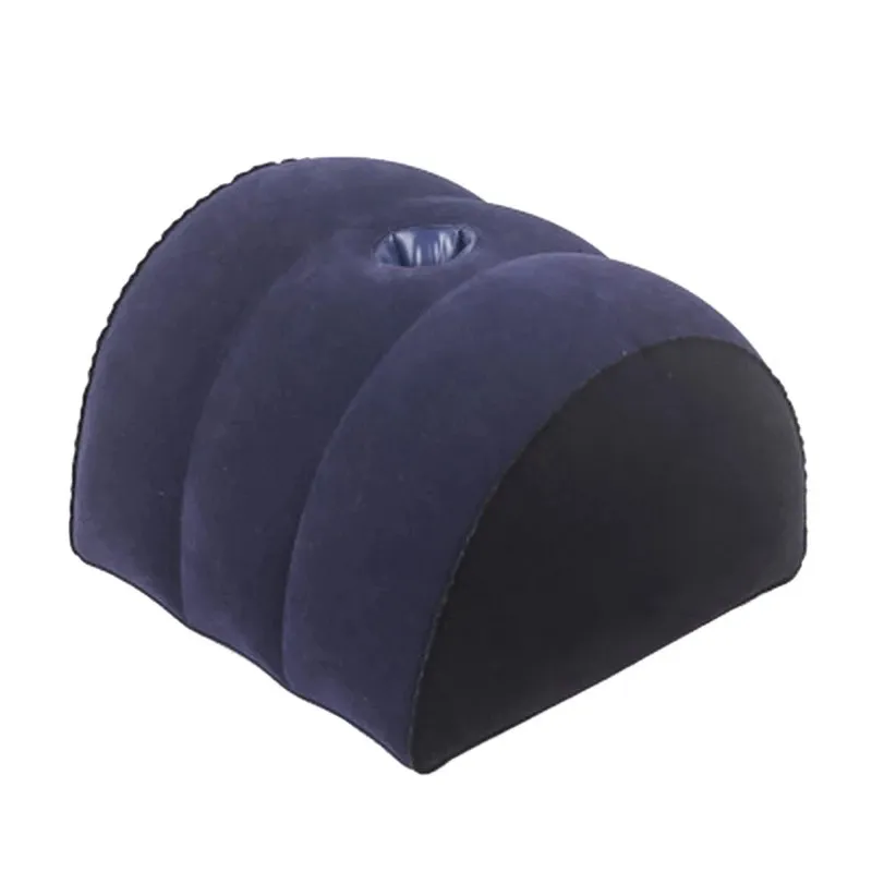 Het bekväm sexig kudde sammet yta multifunktionell uppblåsbar ryggstöd med vibratorplats för vuxna
