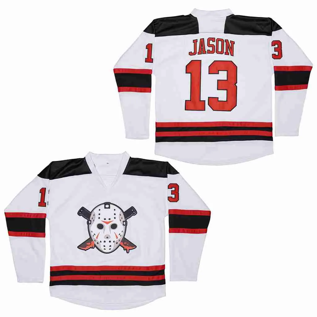 Men Movie J.Cole Hockey Jerseys 14 Forest Hills Dr. Embroidery JASON VORHEES 13 FRIDAY THE 13TH BLACK JERSEY Black White Yellow 14 Will Smith BEL-AIRBEL AIR 4 WAKANDA