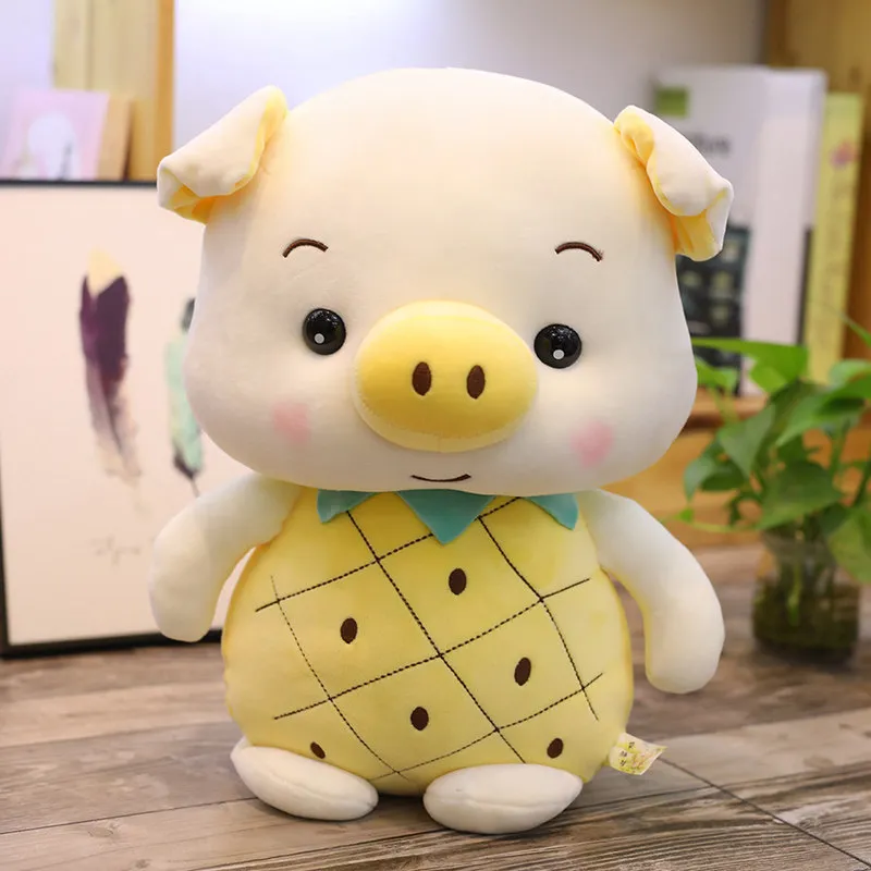 25CM Piggy Doll Pillow Stuffed Rabbit Plush Toys For Birthday Gift 220425