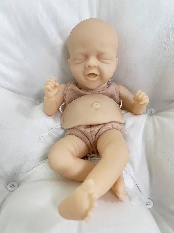 bebe reborn kit Salia 125 Inches Reborn Baby Vinyl Doll Kit Unpainted Unassembled Doll Parts DIY Blank Reborn Doll Kit 220701