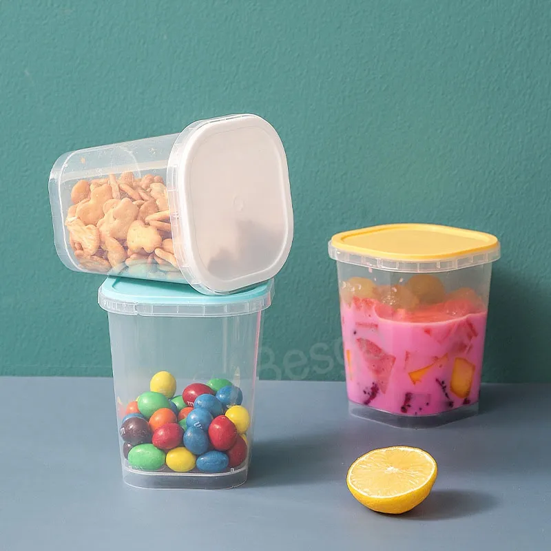 Square Sealed Storage Box Baking Food Snack Organizer Boxes Fruits Drink Fridge Storage Container Multi Kitchen Containers BH6469 TYJ